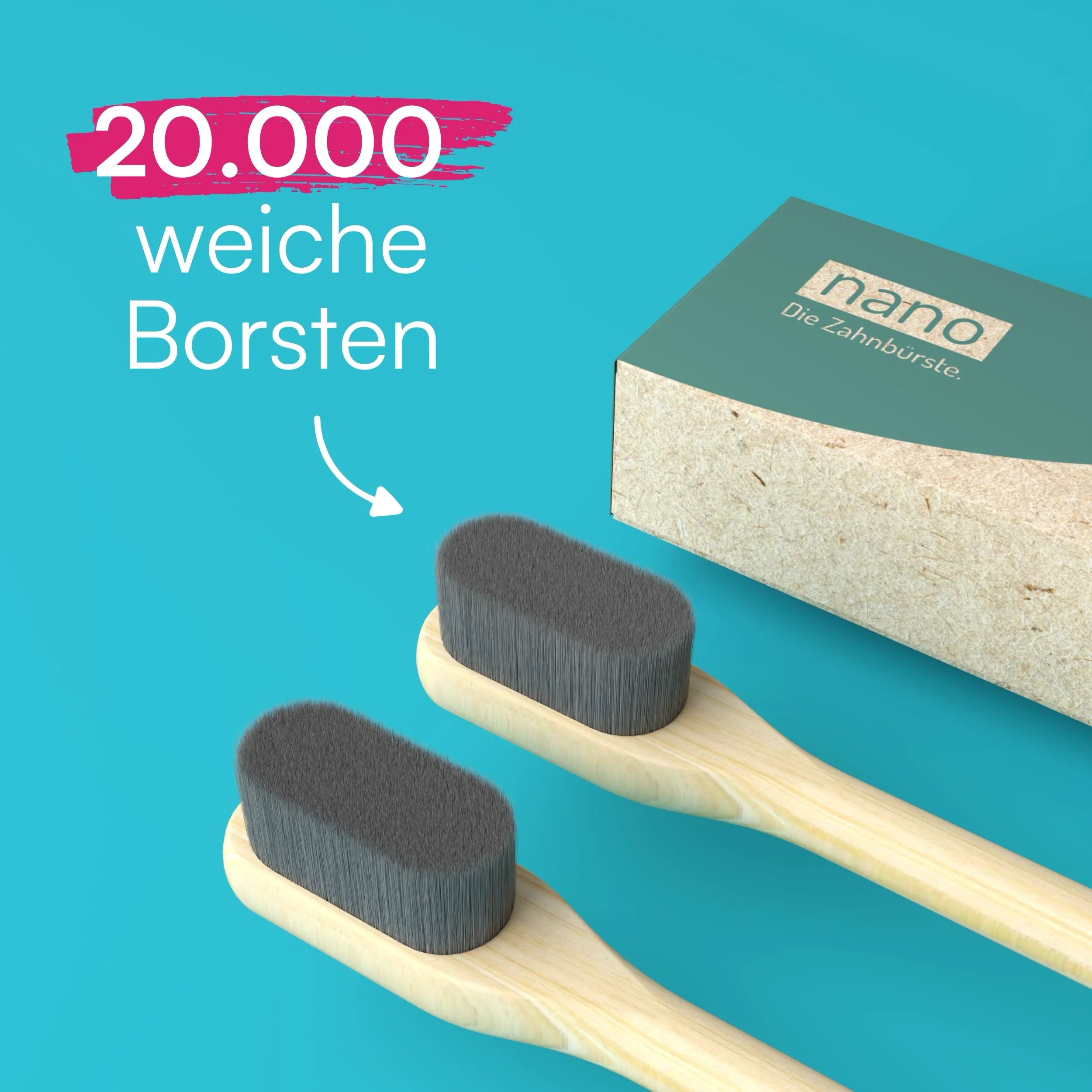 nano. Bambus. | 20.000 Borsten | weich