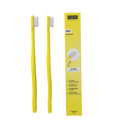 nano. Compact Zahnbürste 2er-Pack